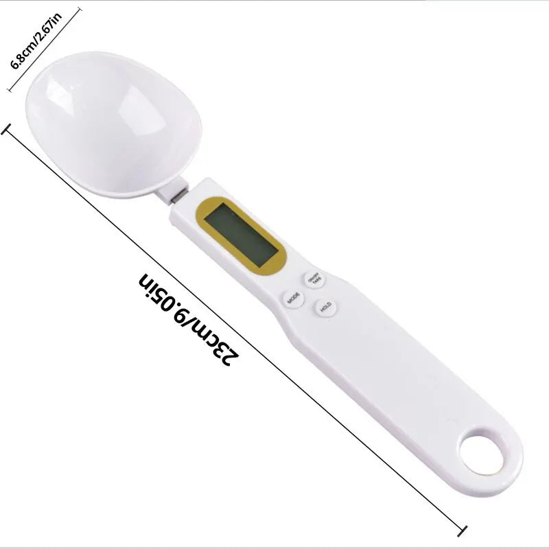 1Pc LCD Digital Measurement Adjustable Weighing Spoon Kitchen Scale Electronic Measuring Spoon Coffee Powder Scale Baking Scale