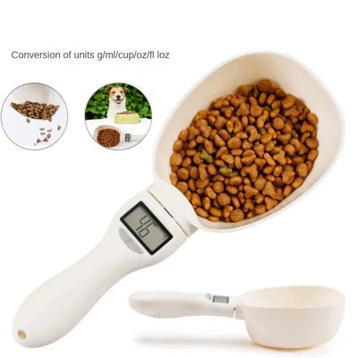 Pet Food Scale LCD Electronic Precision Weighing Tool Dog Cat Feeding Food Measuring Spoon Digital Display Kitchen Scale